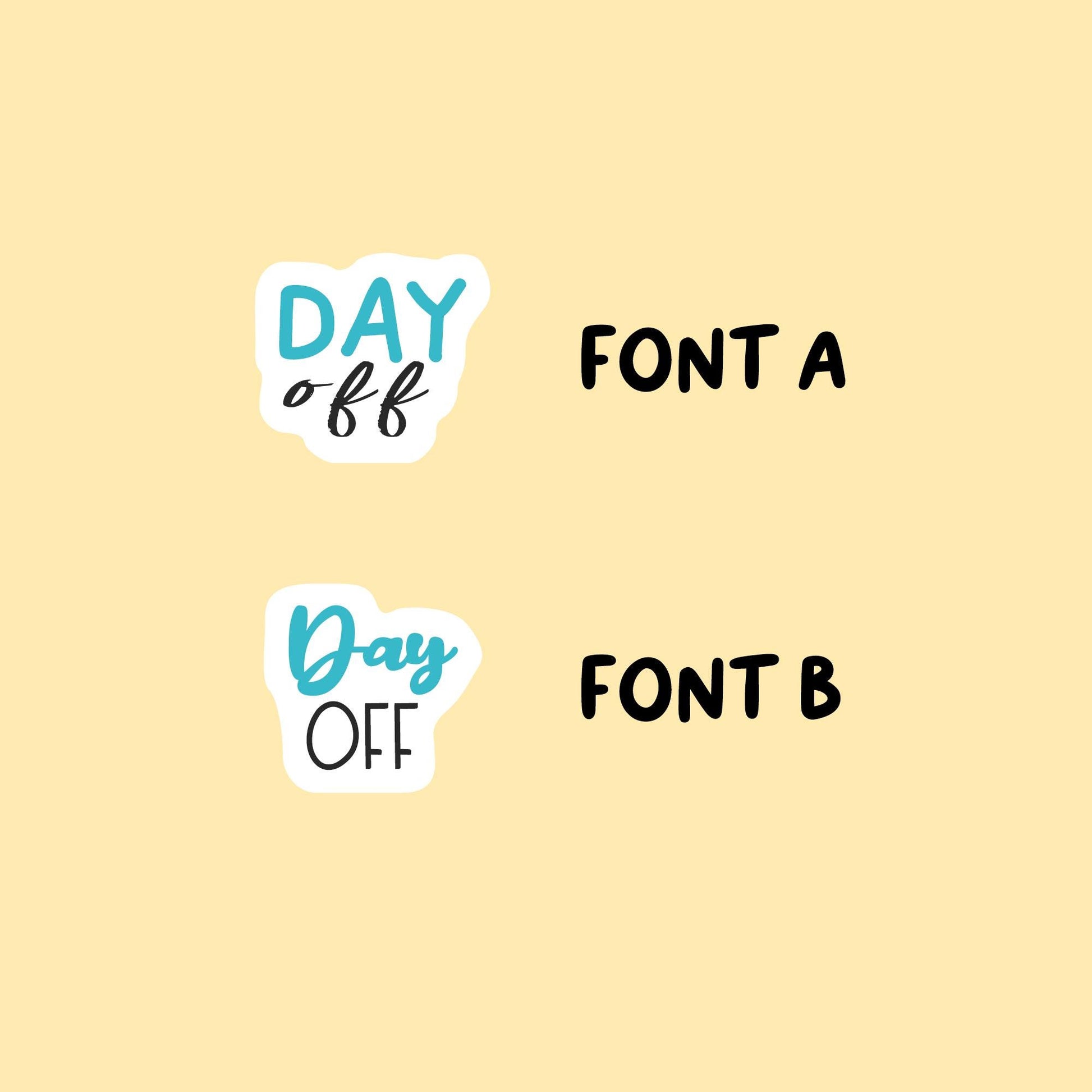 Day Off Stickers