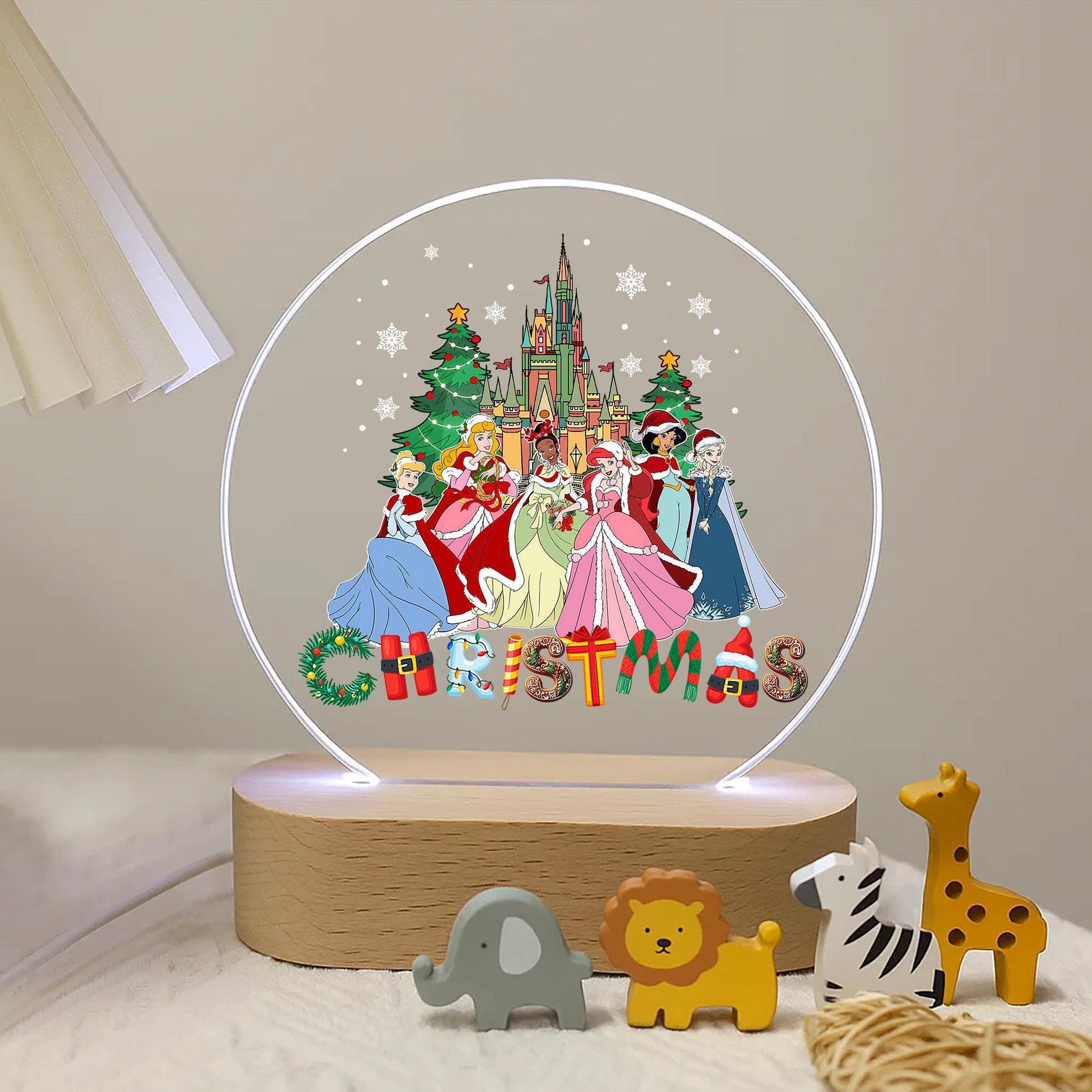 Christmas Princess Castle LED Night Light