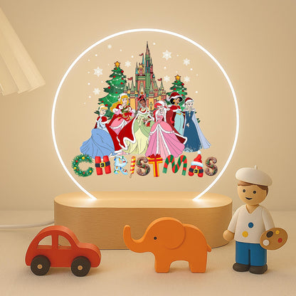 Christmas Princess Castle LED Night Light
