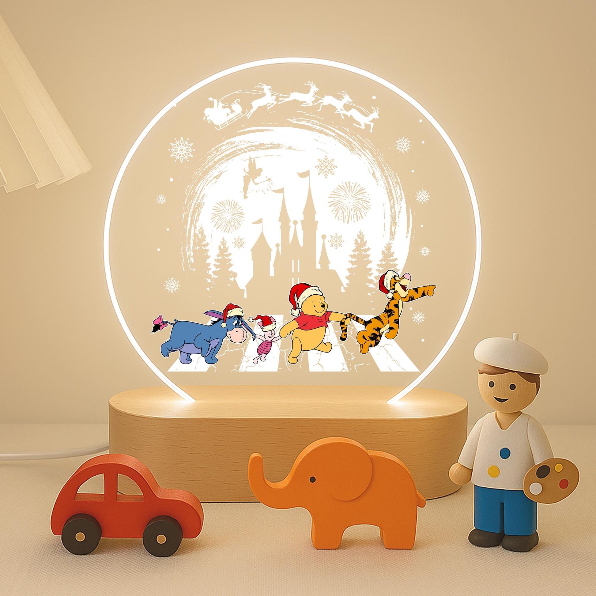 Winnie and Friends Magical Christmas Castle Night Light