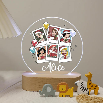 Christmas Princess Polaroid LED Night Light