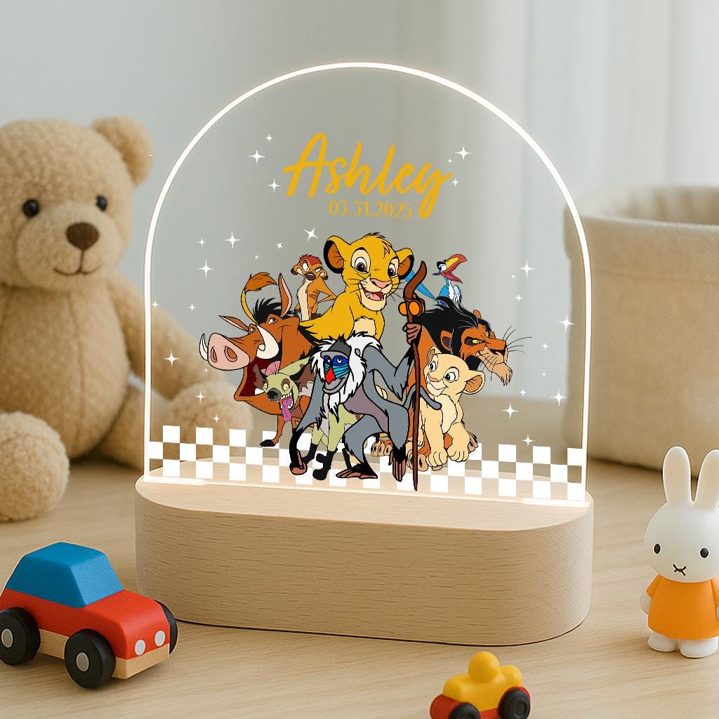 Custom Lion King Night Light for Kids
