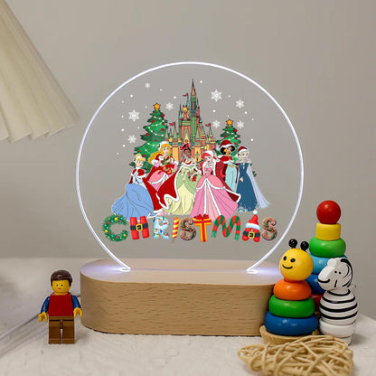 Christmas Princess Castle LED Night Light