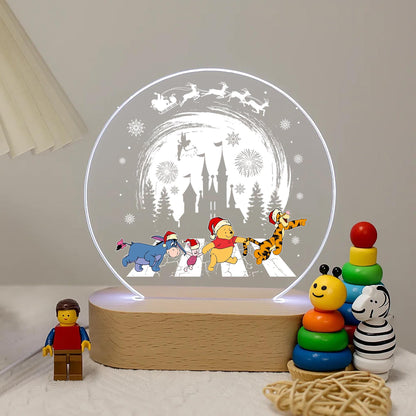 Winnie and Friends Magical Christmas Castle Night Light