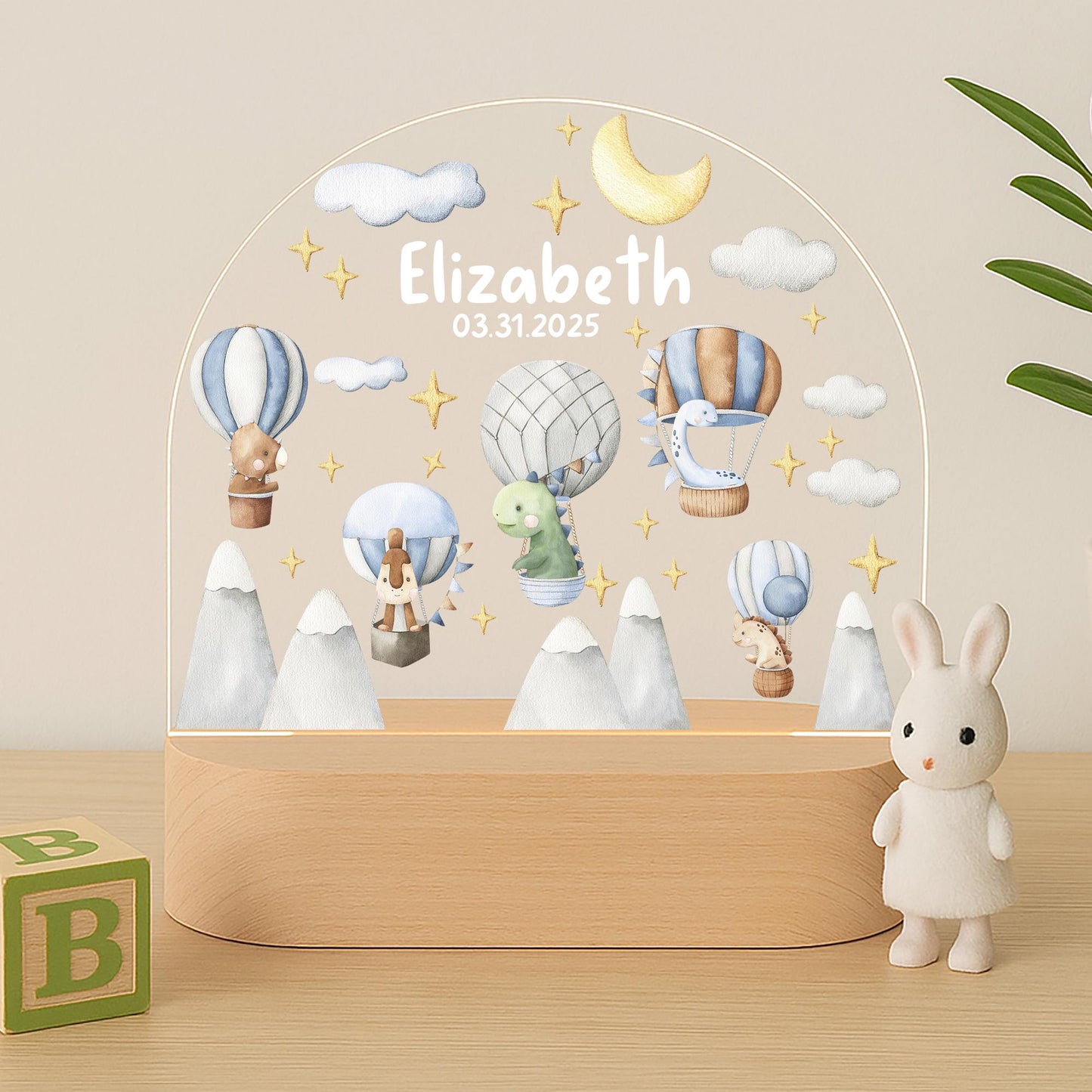 Custom Dinosaur Night Light for Kids