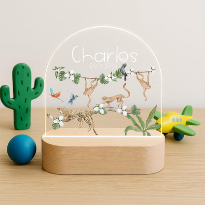 Personalised Animal Friends LED Night Light