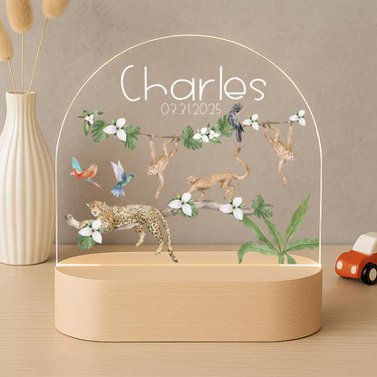 Personalised Animal Friends LED Night Light