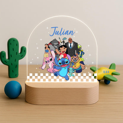 Custom Lilo and Stitch Night Light for Kids