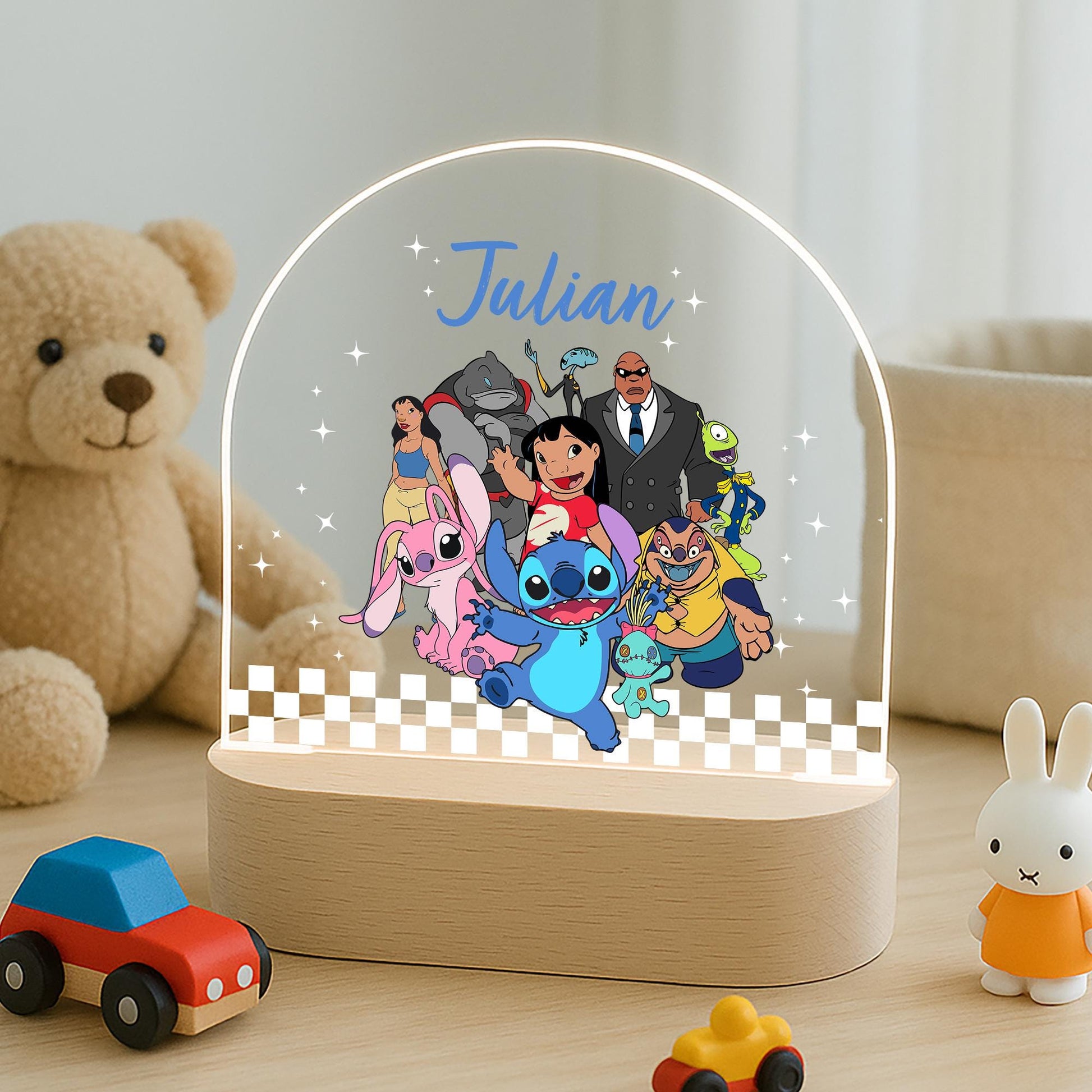 Custom Lilo and Stitch Night Light for Kids