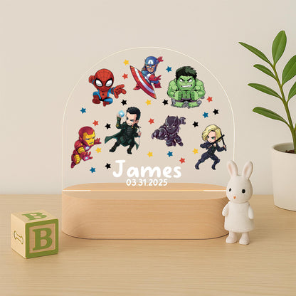 Avengers LED Night Light Superhero Kids Lamp