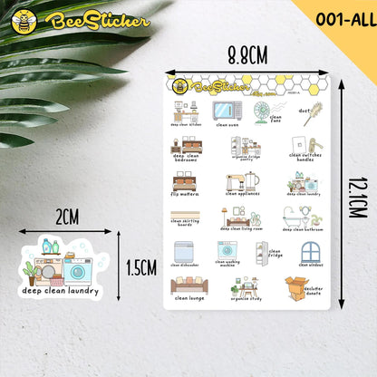 Home, Cleaning, Garden Stickers