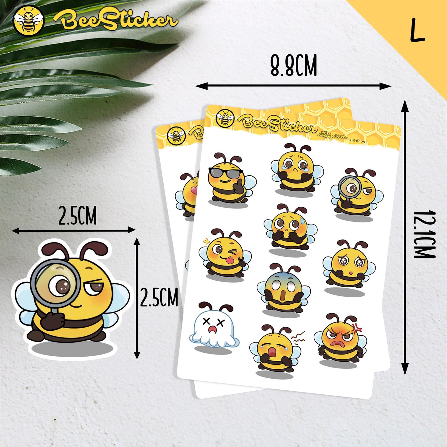 Cute Bee Meme Sticker Pack