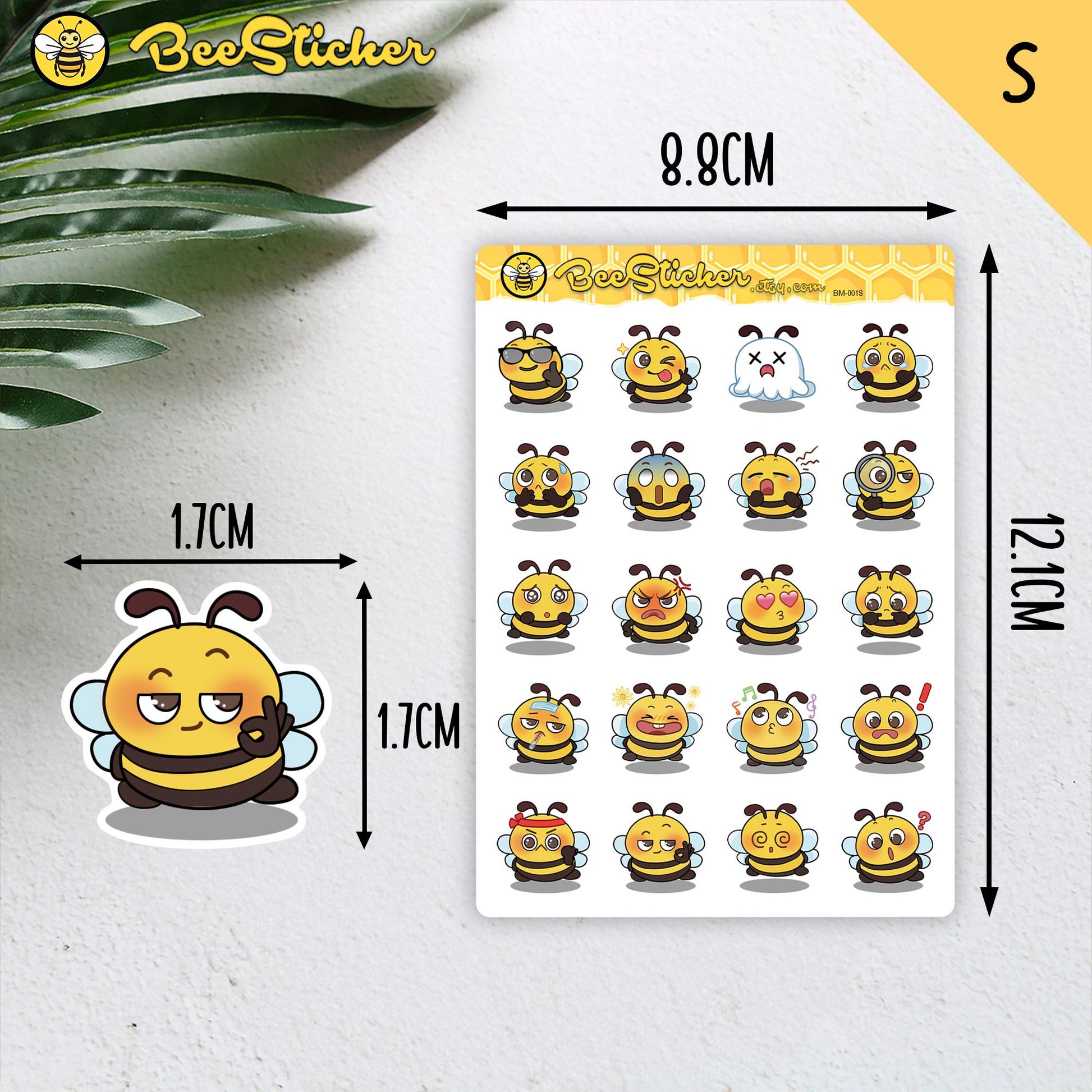 Cute Bee Meme Sticker Pack