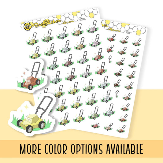 Lawn Mowers Planner Stickers