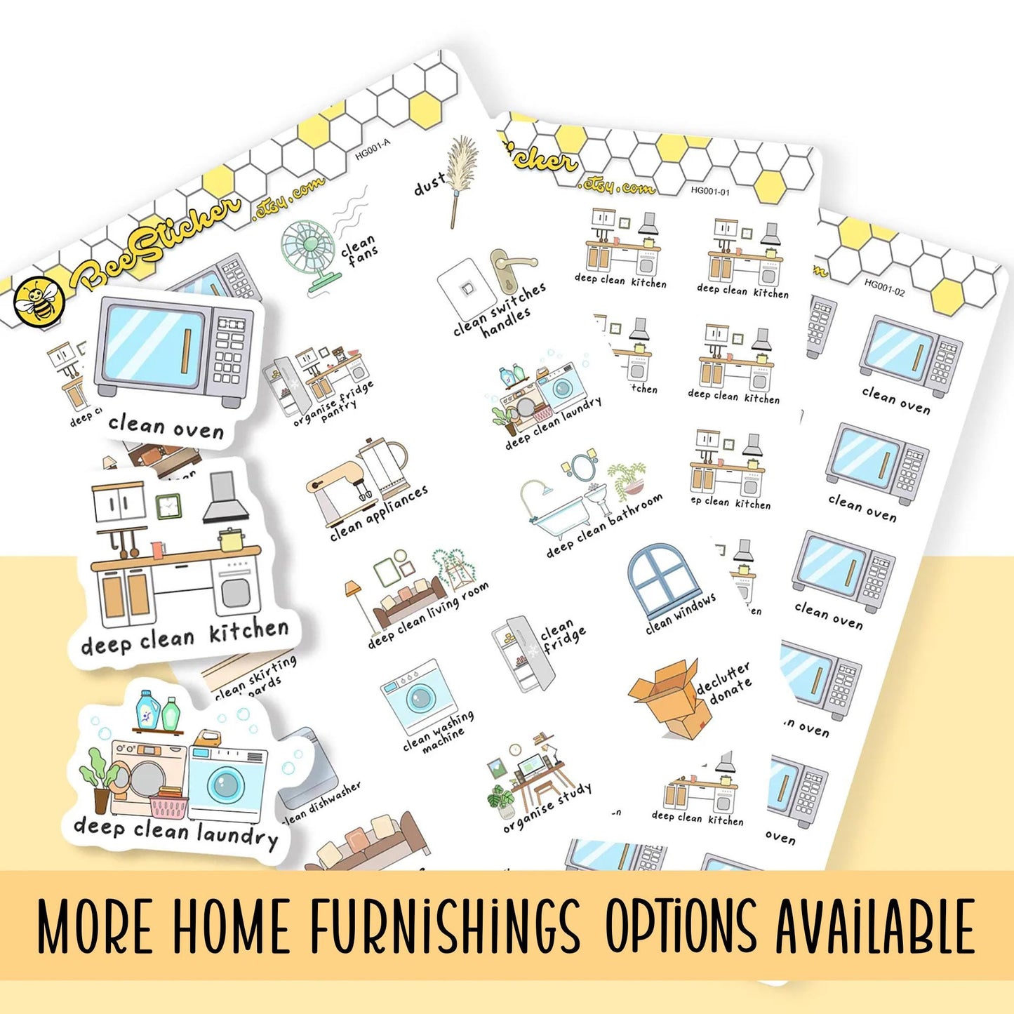 Home, Cleaning, Garden Stickers