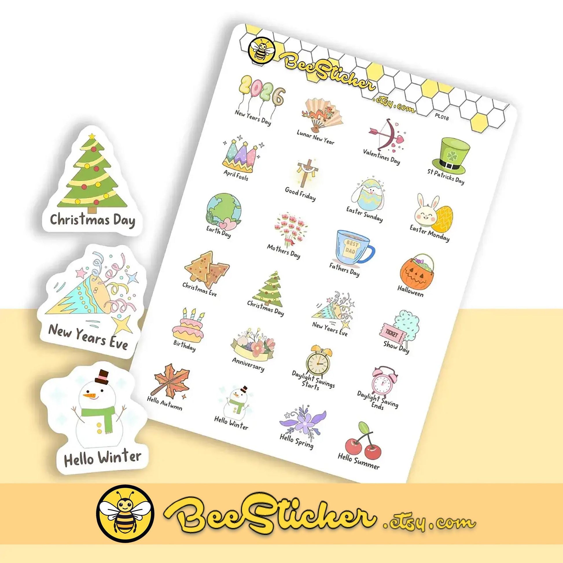 2026 Holiday Stickers