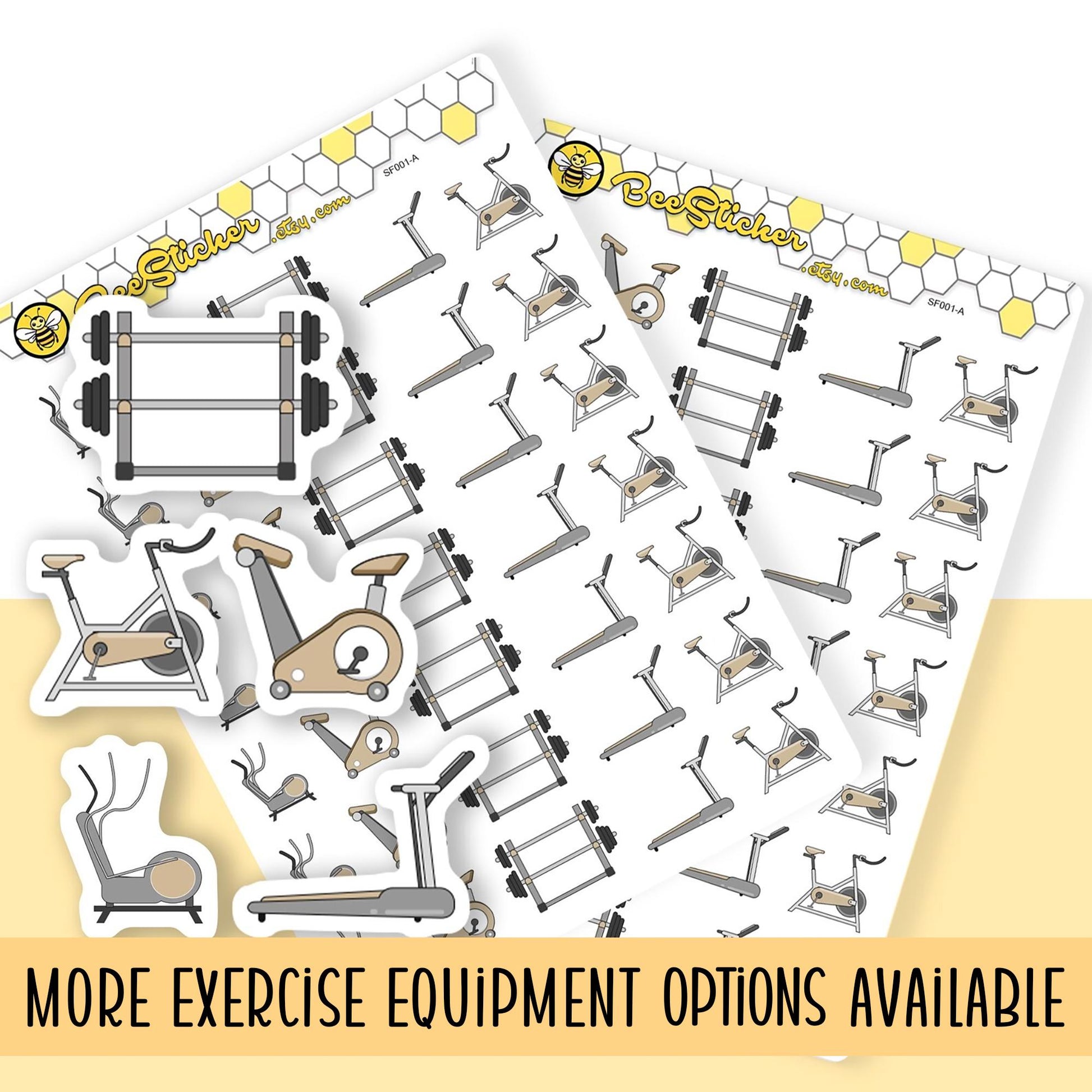 Exercise Equipment Stickers