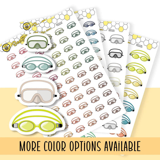 Swim Goggle Stickers