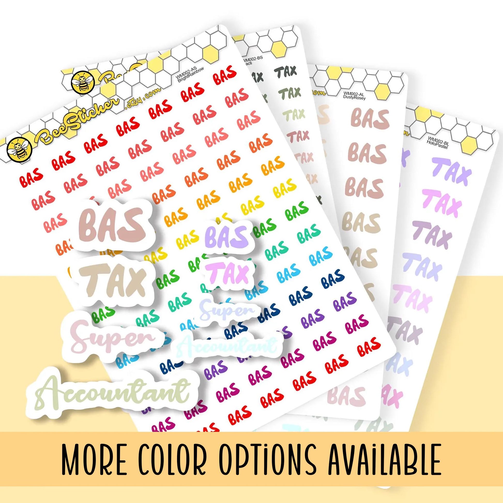 Tax ,Super & Accounting Stickers | Planner Stickers |WM002