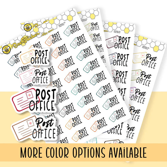 Post Office Stickers | Choose from 2 fonts and multiple colors | Planner Stickers |WM004