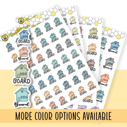 Board Stickers | Choose from 2 fonts and multiple colors | Planner Stickers |WM009