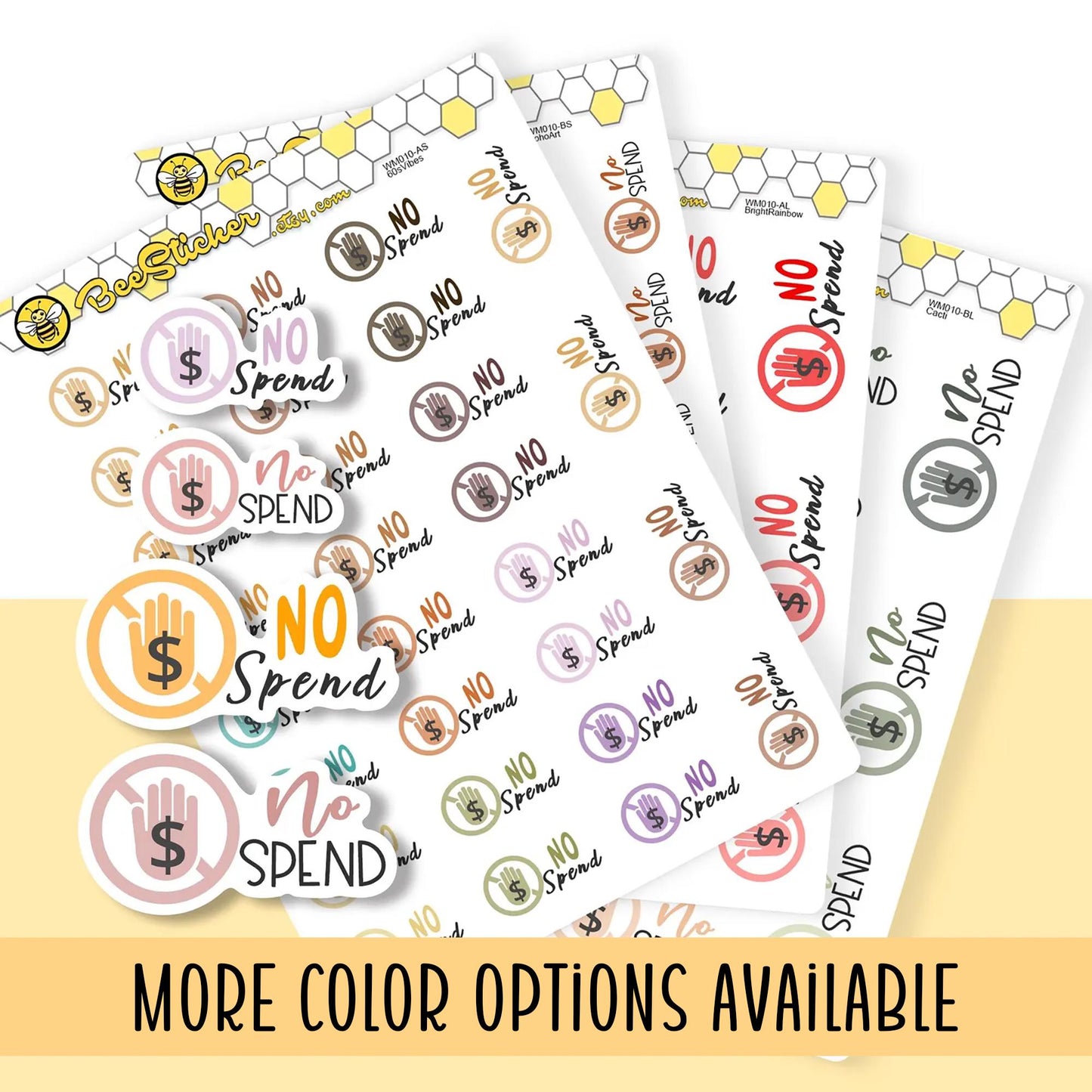 No Spend Stickers
