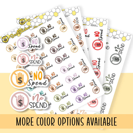 No Spend Stickers