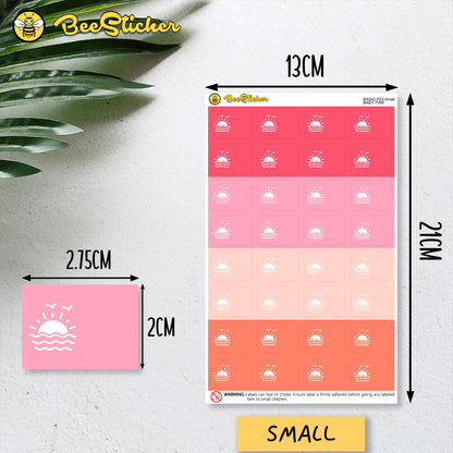 Customize the School Name Stickers Packs | Choose from multiple colors | Planner Stickers | BX042