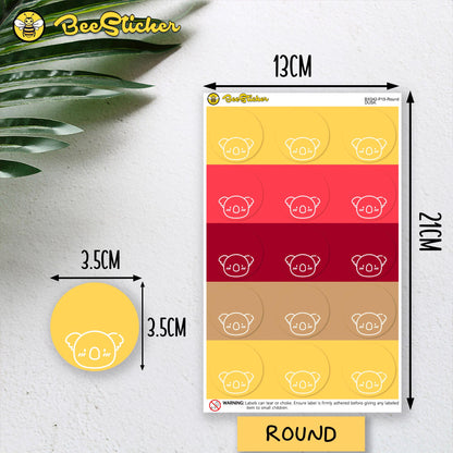 Customize the School Name Stickers Packs | Choose from multiple colors | Planner Stickers | BX042