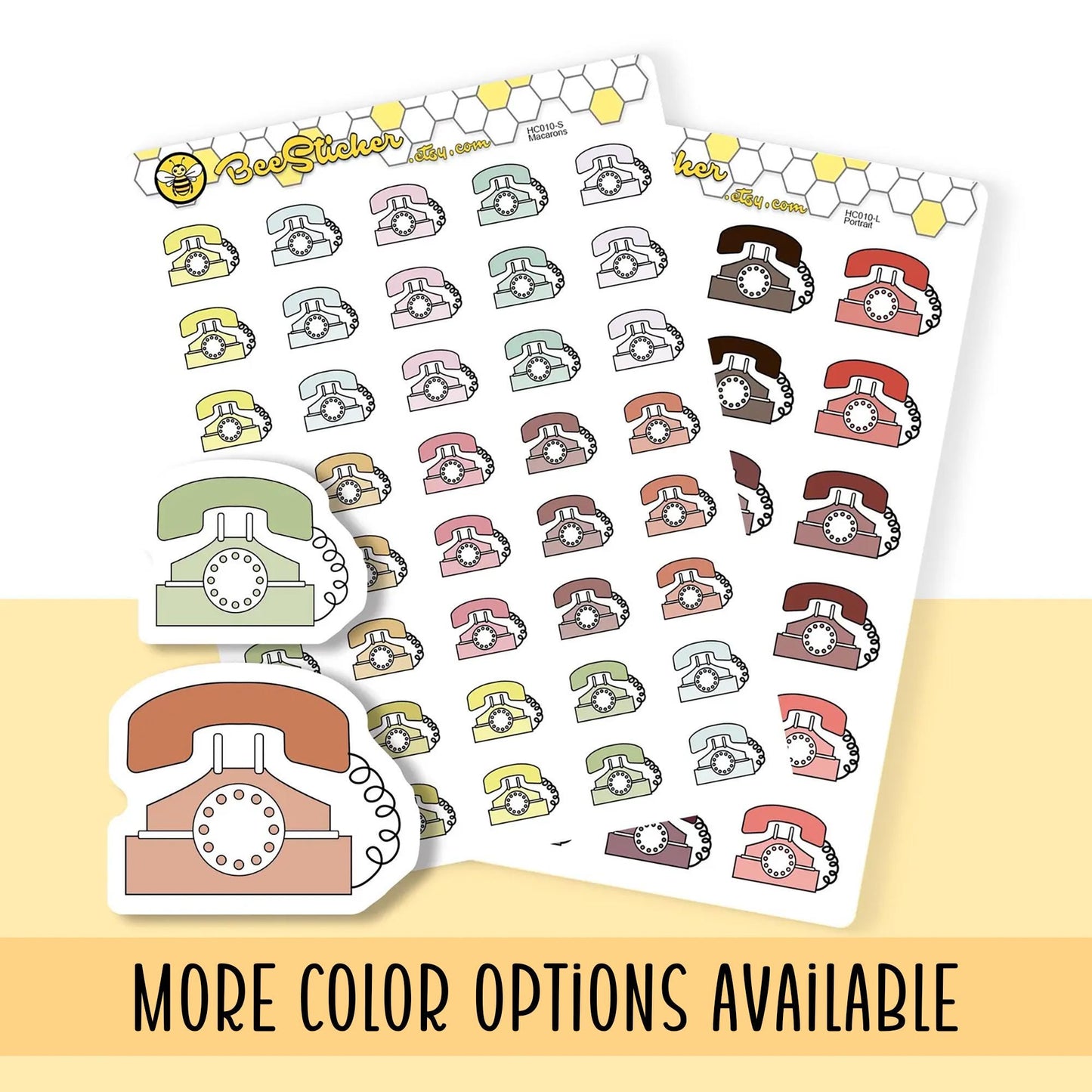 Telephone Icon Stickers