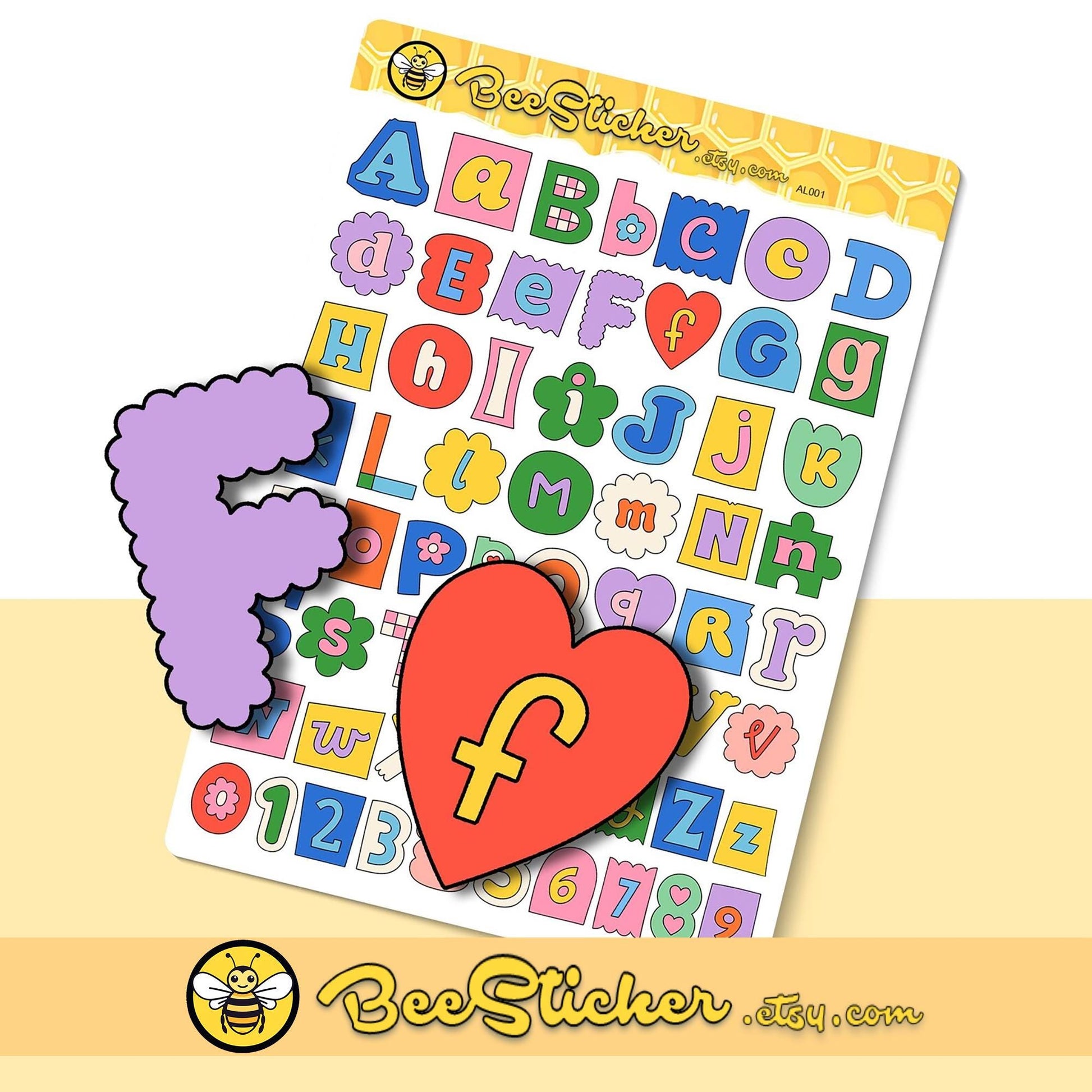 Alphabet Sticker | Planner Stickers | AL001