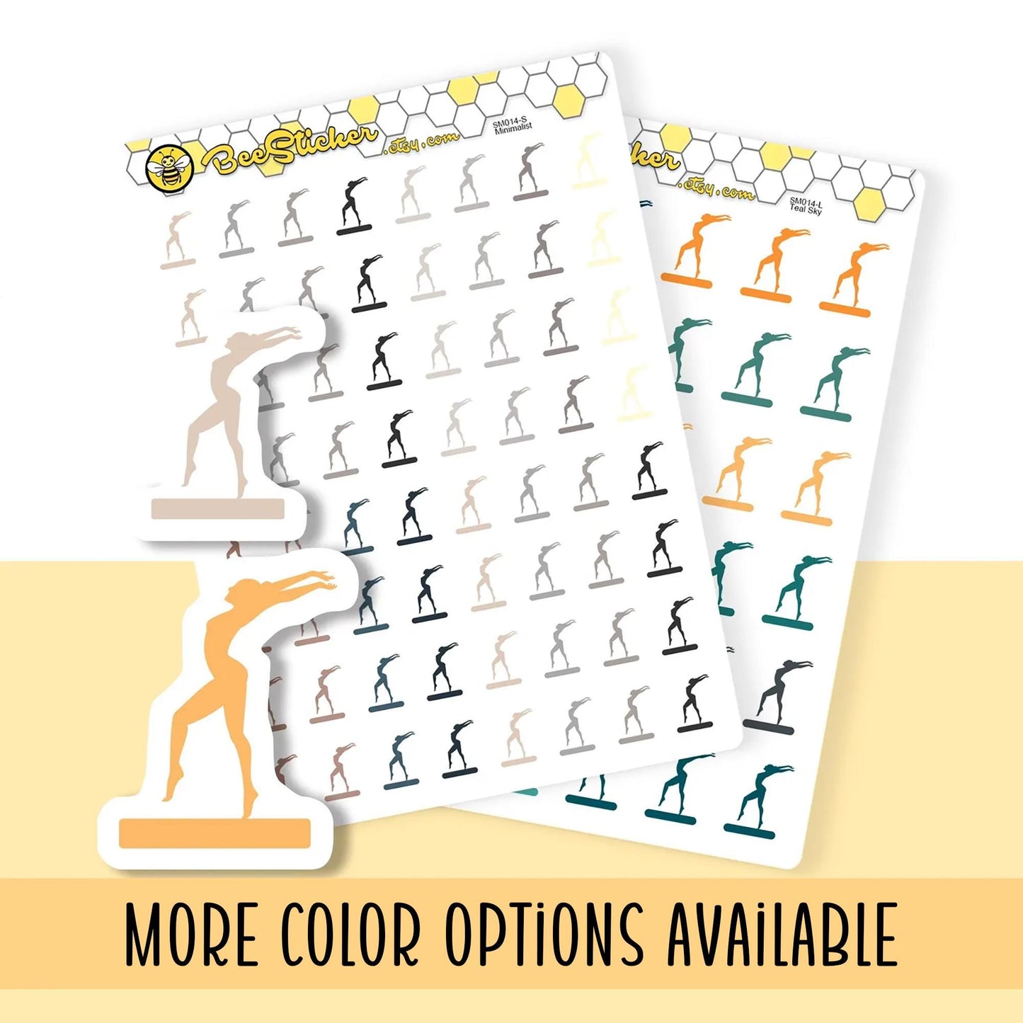 Gymnastics Stickers | Choose multiple colors | Planner Stickers |SM0014