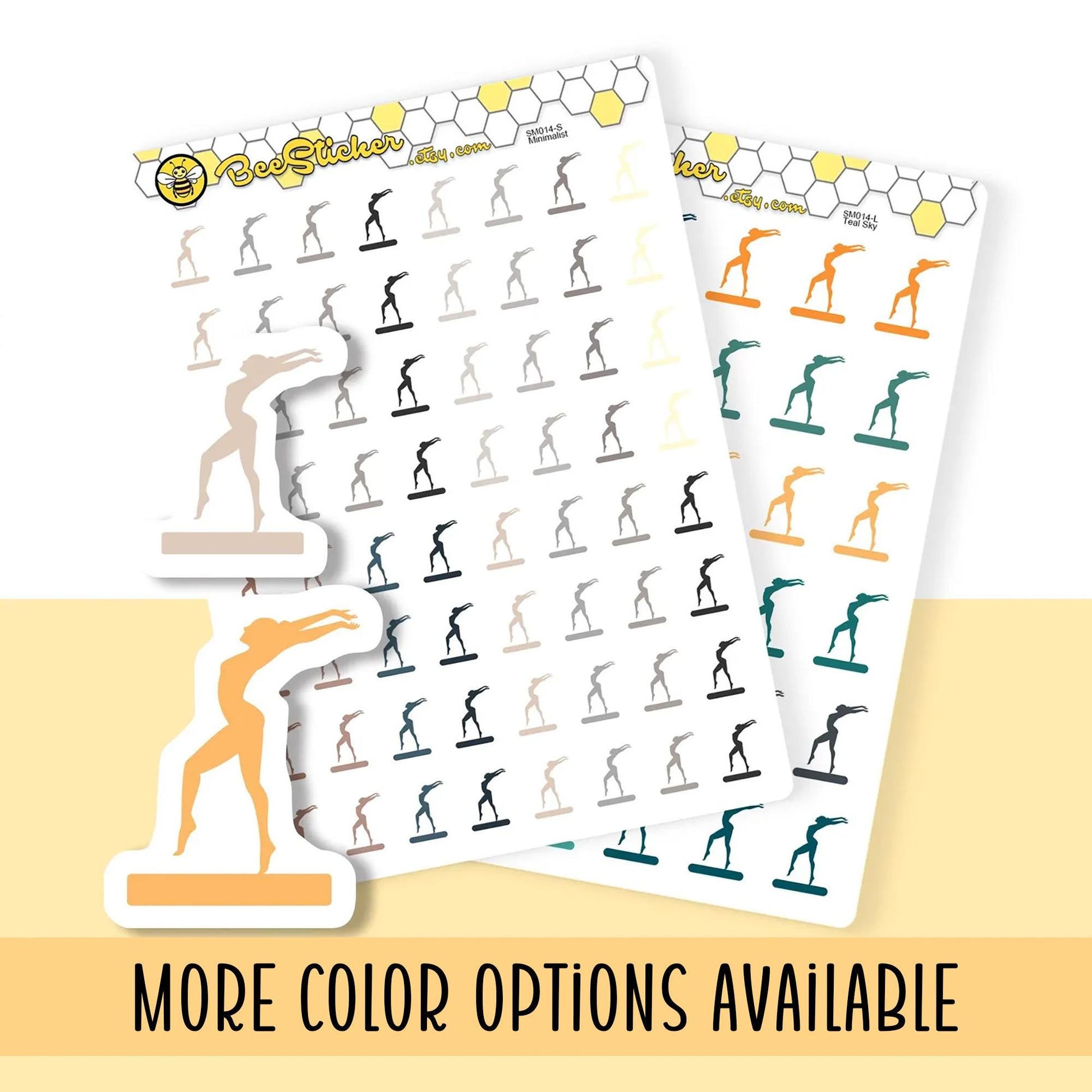 Gymnastics Stickers | Choose multiple colors | Planner Stickers |SM0014