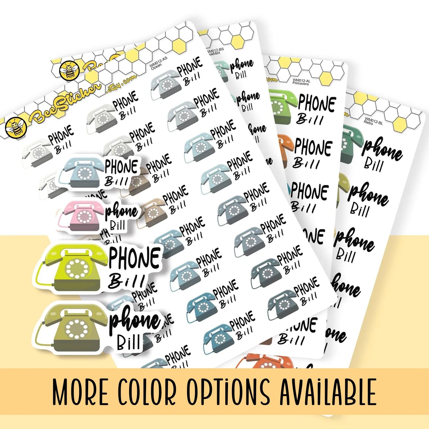 Phone Bill Stickers