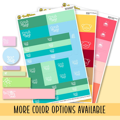 Customize the School Name Stickers Packs | Choose from multiple colors | Planner Stickers | BX042