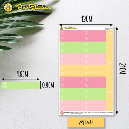 Customize the School Name Stickers Packs | Choose from multiple colors | Planner Stickers | BX042