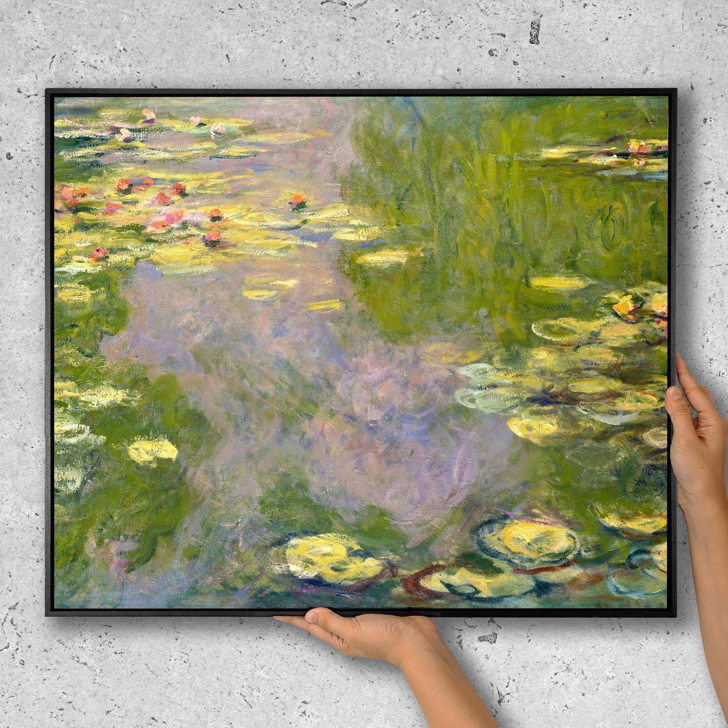 Claude Monet Water Lilies Canvas, Classic Art Wall Decor