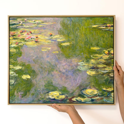 Claude Monet Water Lilies Canvas, Classic Art Wall Decor