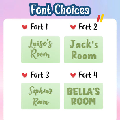Personalised Duck Friends Room Sign Light – Custom Name Kids' Room Door Sign
