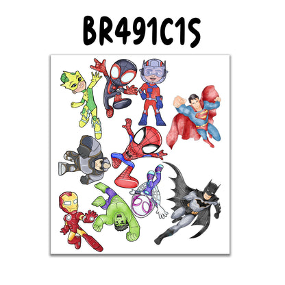 Spidey and his Amazing Friends Hulk Spiderman Thor Panther Wall Decal - Boys Room Decoration