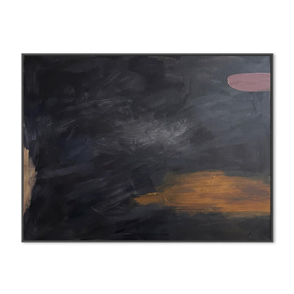 Midnight Horizon Abstract Canvas Print | Modern Wall Art