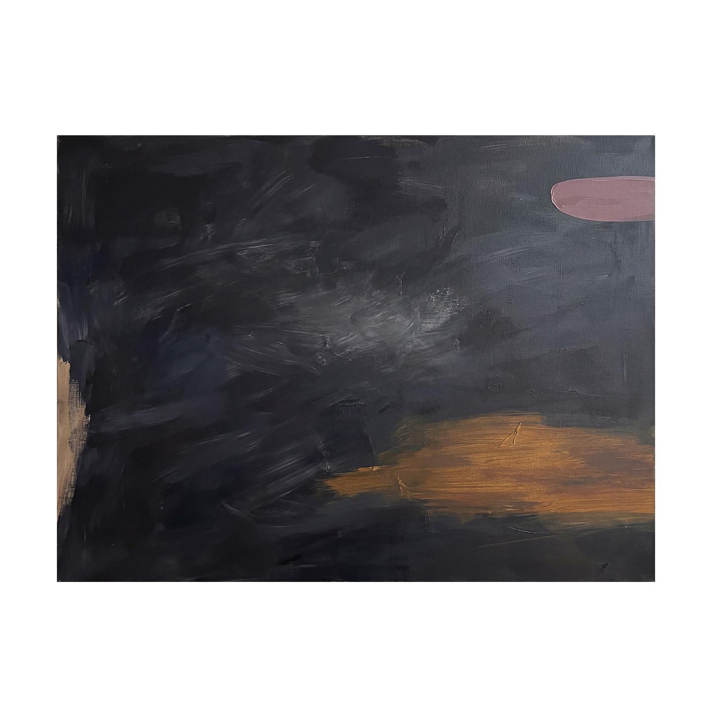Midnight Horizon Abstract Canvas Print | Modern Wall Art