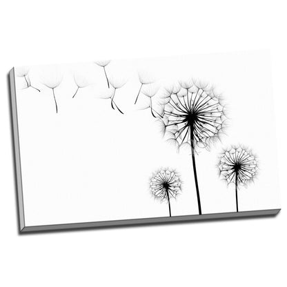 Vivid Dandelion Framed Canvas Print Stretched Wall Art Home Decor Painting