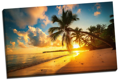 80x50x3cm Framed Canvas Prints Ocean Sea Time Lapse Photo Big Wall Art