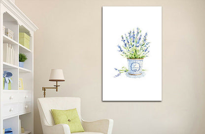 Lavender Flower Watercolour Framed Canvas Prints Modern Wall Art Home Decor