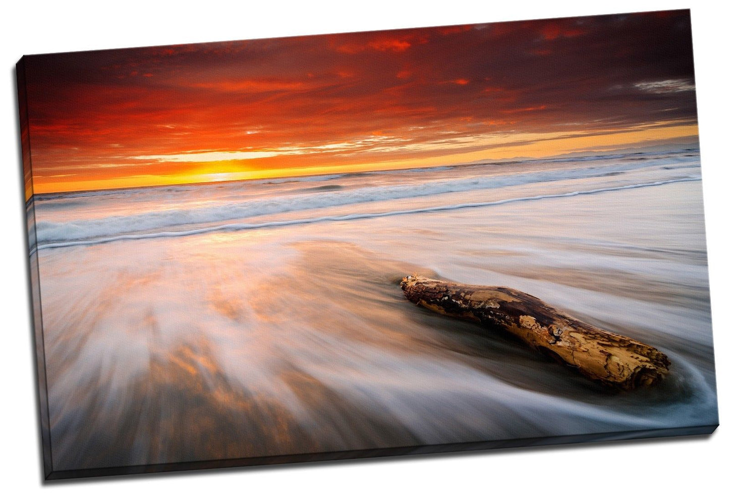 160x100x3.8cm Framed Canvas Prints Ocean Sea Time Lapse Photo Big Wall Art