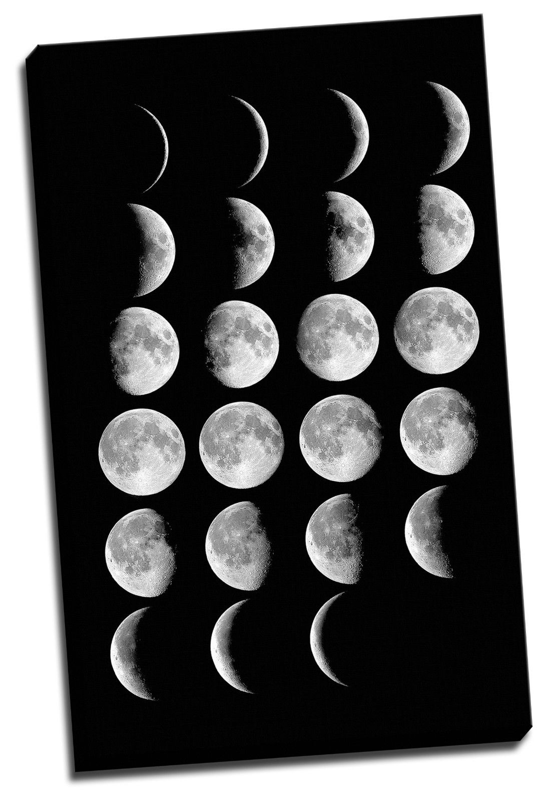 Moon Phase Framed Canvas Prints Moon Eclipse Modern Wall Art Home Decor Print