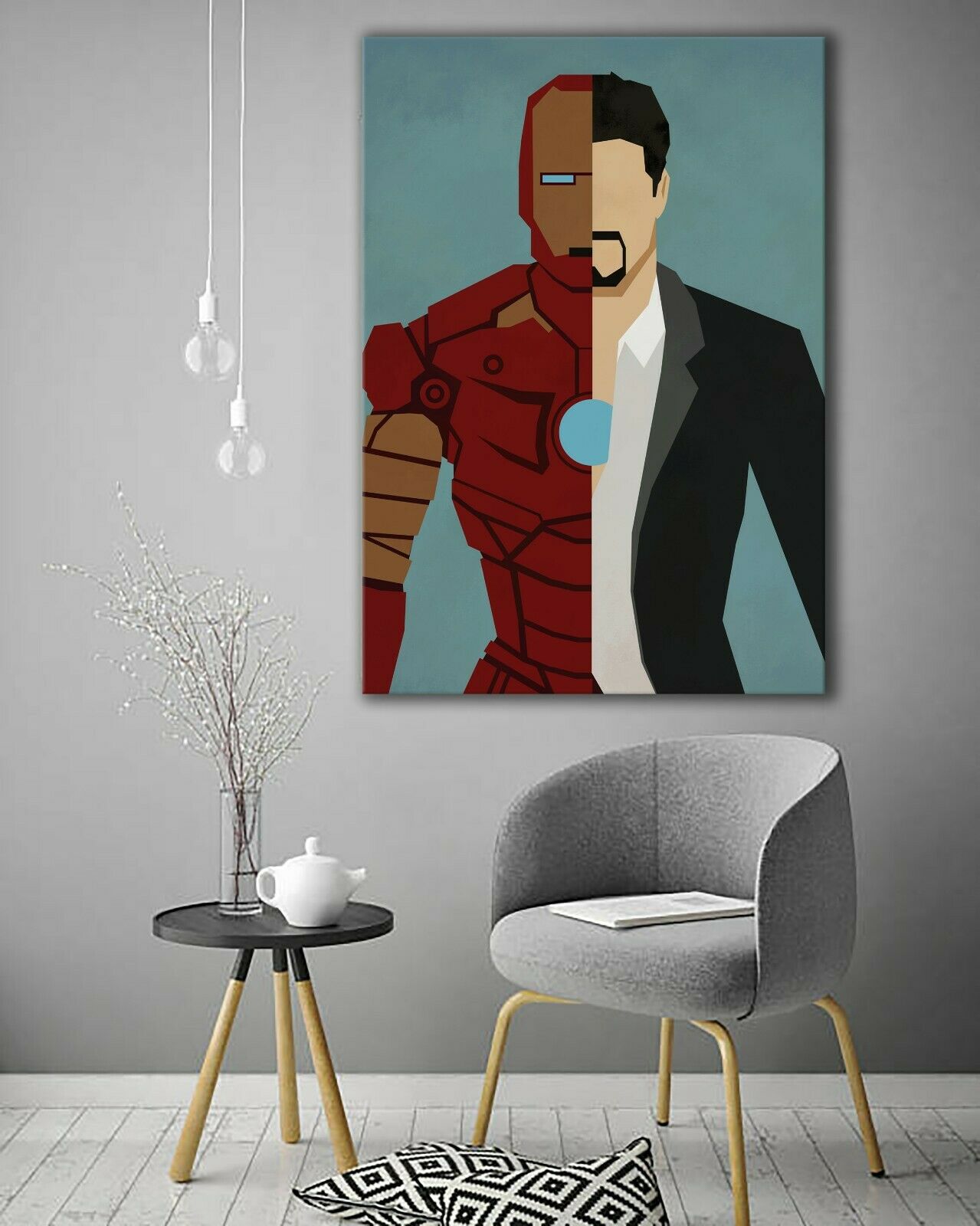 Ironman Framed Canvas Prints Stretched Avengers Marvel super hero Robert Downey