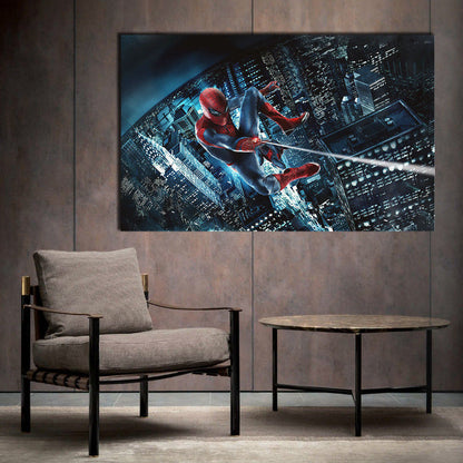 Spiderman Framed Canvas Print Spider man Home Decor gift super hero