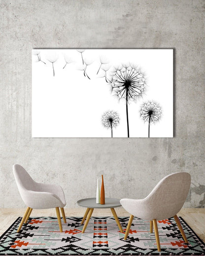 Vivid Dandelion Framed Canvas Print Stretched Wall Art Home Decor Painting